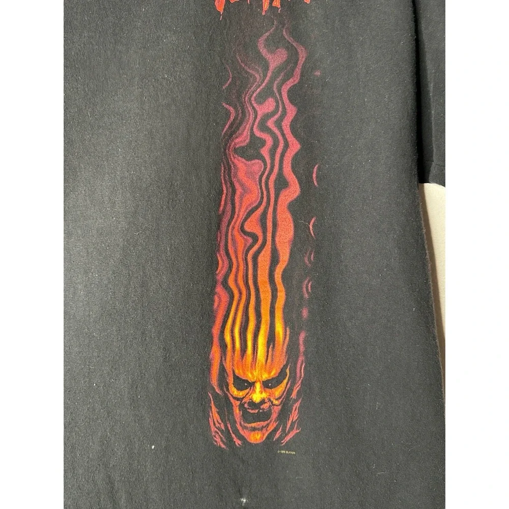 Vintage 90s Slayer Diabolus In Musica Band Tour T Shirt Winterland L Metal